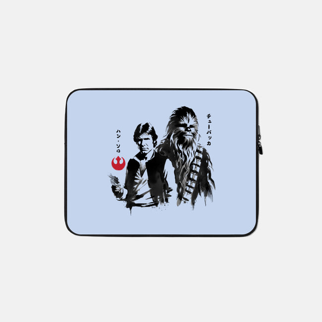 The Smugglers Sumi-e-None-Zippered-Laptop Sleeve-DrMonekers