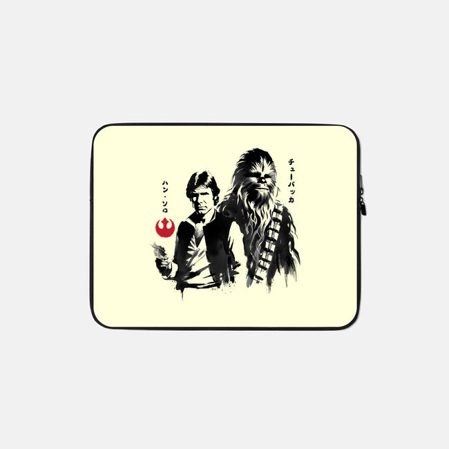 The Smugglers Sumi-e-None-Zippered-Laptop Sleeve-DrMonekers