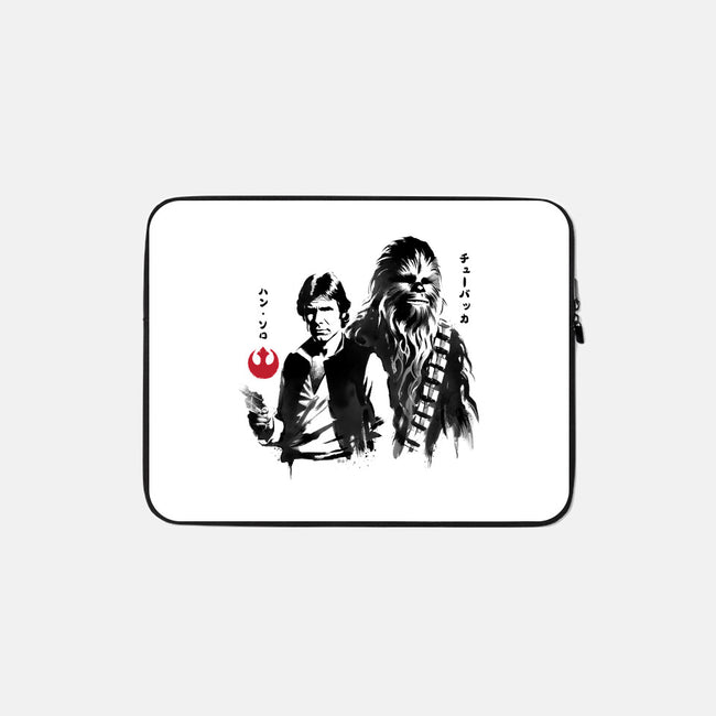 The Smugglers Sumi-e-None-Zippered-Laptop Sleeve-DrMonekers