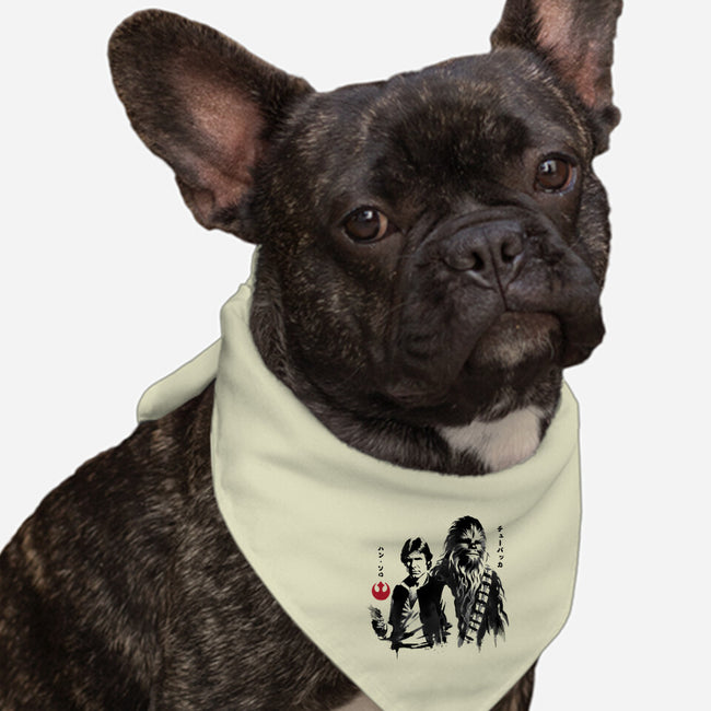 The Smugglers Sumi-e-Dog-Bandana-Pet Collar-DrMonekers