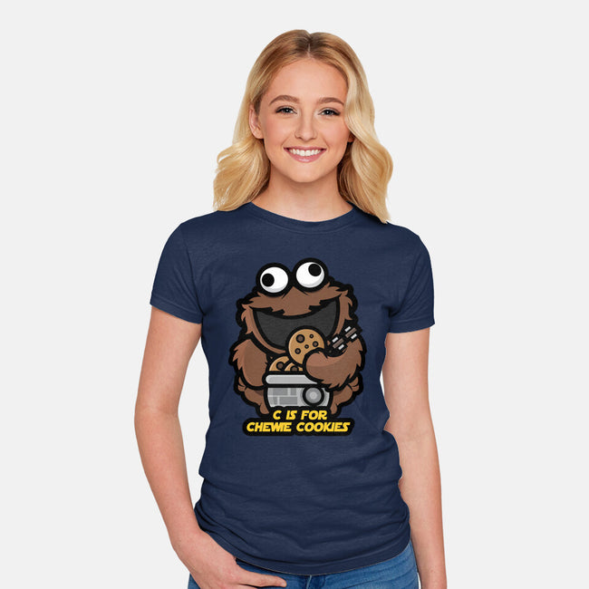 Chewie Cookies-Womens-Fitted-Tee-jrberger