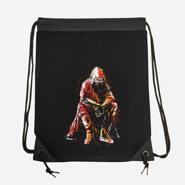 Sad Kylo-None-Drawstring-Bag-kharmazero