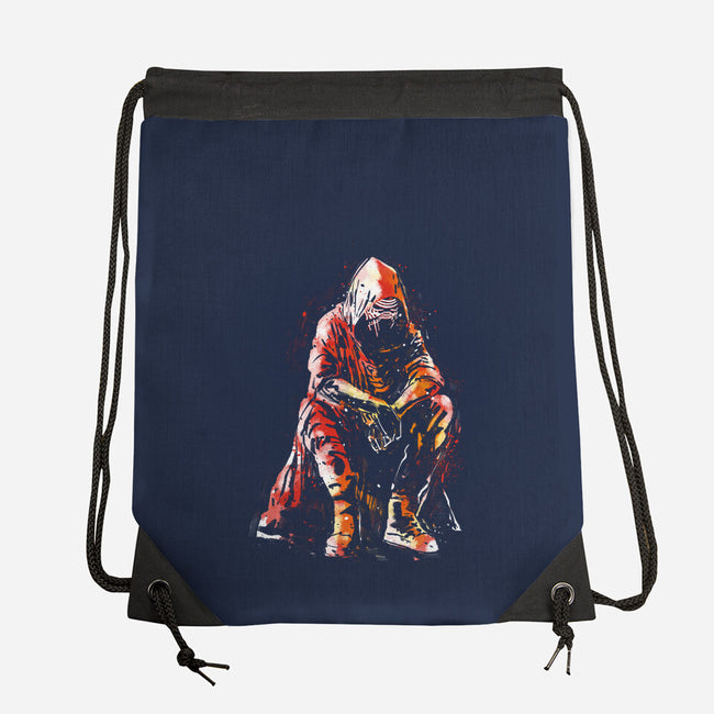 Sad Kylo-None-Drawstring-Bag-kharmazero