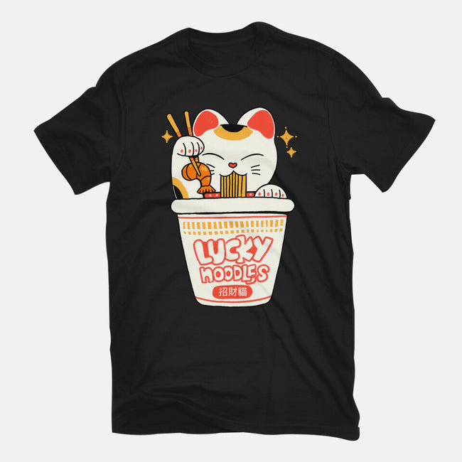 Lucky Magic Noodles-Womens-Fitted-Tee-ppmid