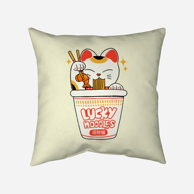 Lucky Magic Noodles-None-Removable Cover w Insert-Throw Pillow-ppmid