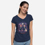 Know Where To Look-Womens-V-Neck-Tee-MelesMeles