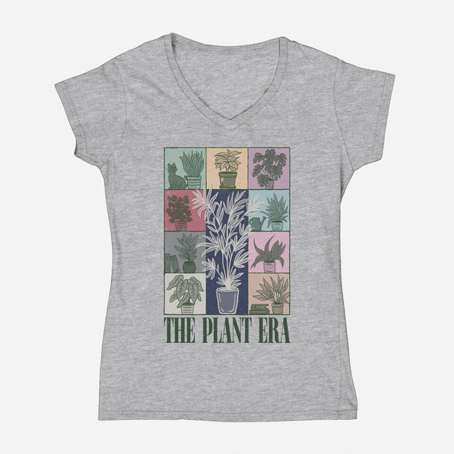 The Plant Era-Womens-V-Neck-Tee-NMdesign