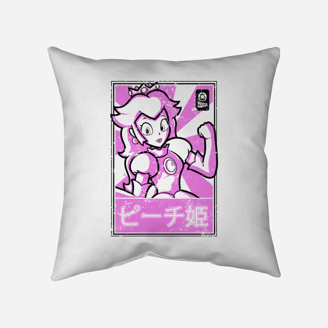 Peach Japan-None-Non-Removable Cover w Insert-Throw Pillow-FernandoSala