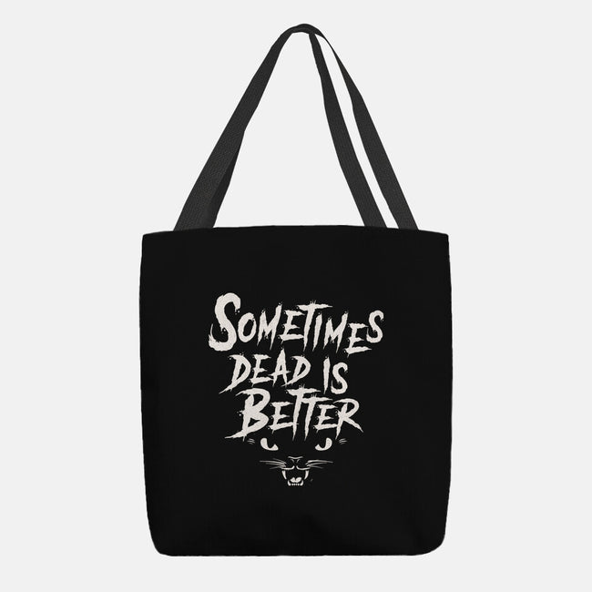 Dead Is Better-None-Basic Tote-Bag-Nemons