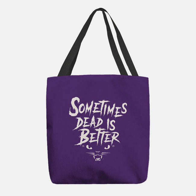 Dead Is Better-None-Basic Tote-Bag-Nemons