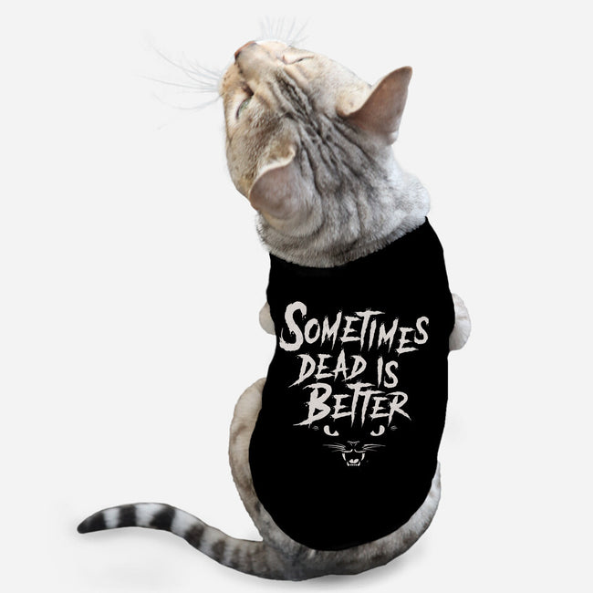 Dead Is Better-Cat-Basic-Pet Tank-Nemons