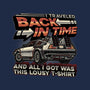 Let's Travel Back In Time-Womens-V-Neck-Tee-glitchygorilla