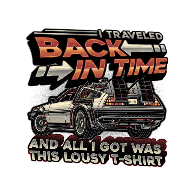 Let's Travel Back In Time-None-Drawstring-Bag-glitchygorilla