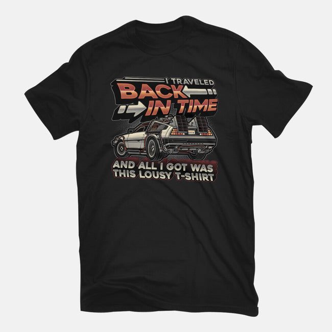 Let's Travel Back In Time-Womens-Basic-Tee-glitchygorilla