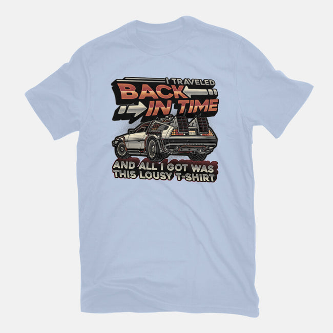 Let's Travel Back In Time-Mens-Basic-Tee-glitchygorilla