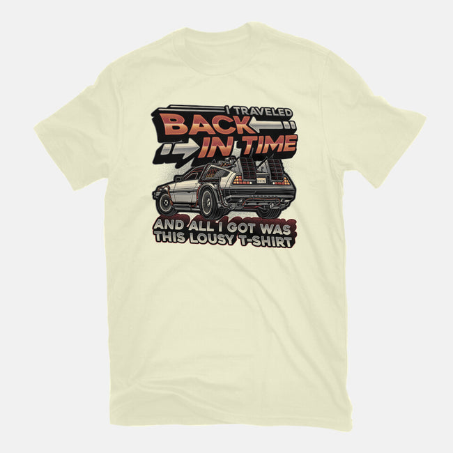 Let's Travel Back In Time-Mens-Basic-Tee-glitchygorilla