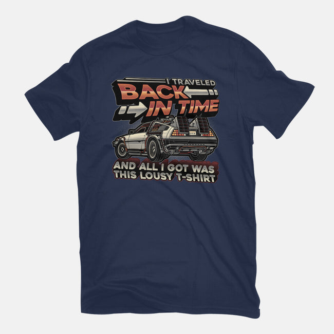 Let's Travel Back In Time-Mens-Basic-Tee-glitchygorilla