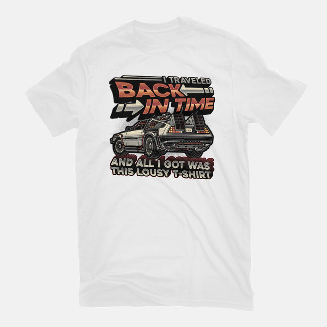 Let's Travel Back In Time-Womens-Basic-Tee-glitchygorilla