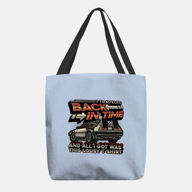 Let's Travel Back In Time-None-Basic Tote-Bag-glitchygorilla