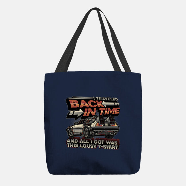 Let's Travel Back In Time-None-Basic Tote-Bag-glitchygorilla