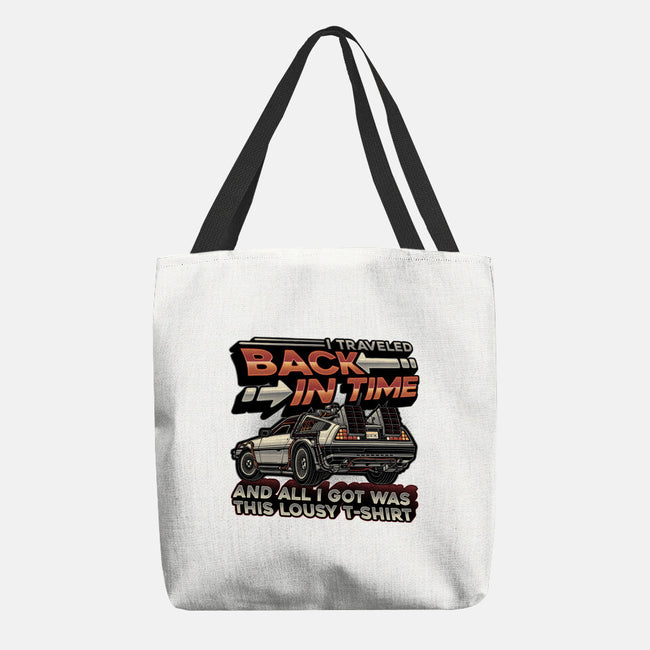 Let's Travel Back In Time-None-Basic Tote-Bag-glitchygorilla