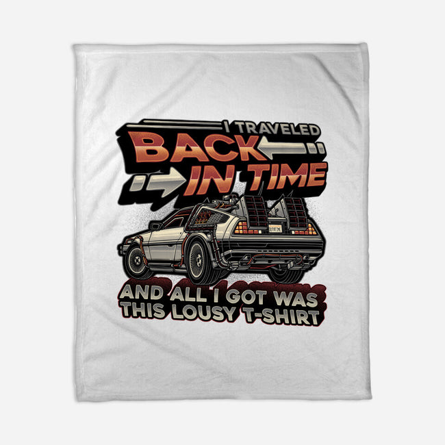 Let's Travel Back In Time-None-Fleece-Blanket-glitchygorilla