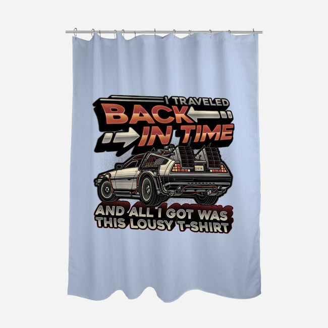 Let's Travel Back In Time-None-Polyester-Shower Curtain-glitchygorilla