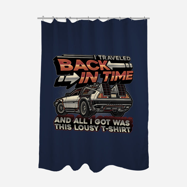 Let's Travel Back In Time-None-Polyester-Shower Curtain-glitchygorilla