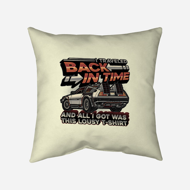 Let's Travel Back In Time-None-Removable Cover w Insert-Throw Pillow-glitchygorilla