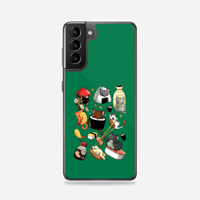 Sushi Cats-Samsung-Snap-Phone Case-Vallina84