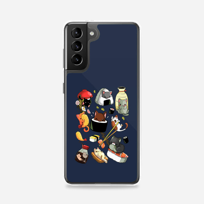 Sushi Cats-Samsung-Snap-Phone Case-Vallina84