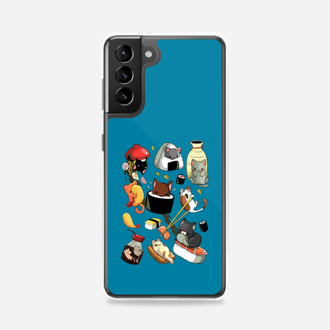 Sushi Cats-Samsung-Snap-Phone Case-Vallina84