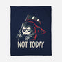 Not Today Death-None-Fleece-Blanket-koalastudio