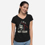 Not Today Death-Womens-V-Neck-Tee-koalastudio