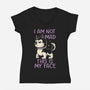 I Am Not Mad This Is My Face-Womens-V-Neck-Tee-koalastudio