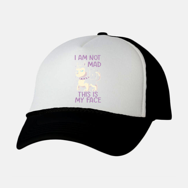 I Am Not Mad This Is My Face-Unisex-Trucker-Hat-koalastudio