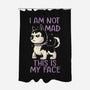 I Am Not Mad This Is My Face-None-Polyester-Shower Curtain-koalastudio