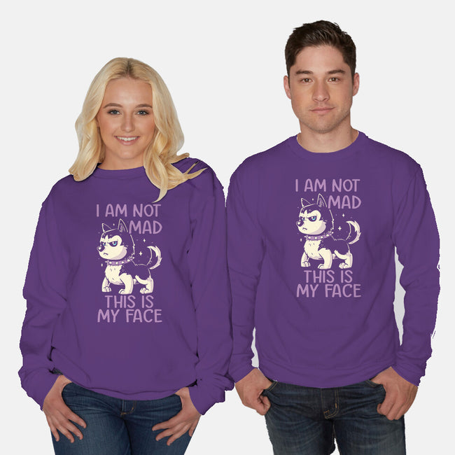 I Am Not Mad This Is My Face-Unisex-Crew Neck-Sweatshirt-koalastudio