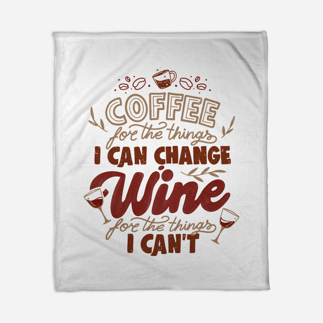 Coffee And Wine-None-Fleece-Blanket-tobefonseca