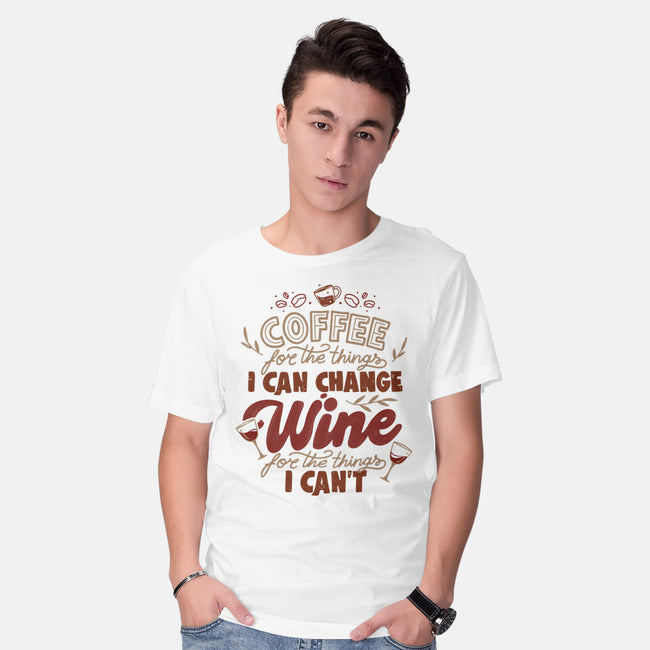 Coffee And Wine-Mens-Basic-Tee-tobefonseca