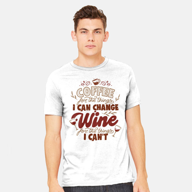 Coffee And Wine-Mens-Heavyweight-Tee-tobefonseca