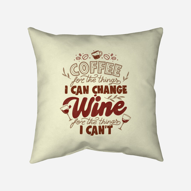 Coffee And Wine-None-Non-Removable Cover w Insert-Throw Pillow-tobefonseca