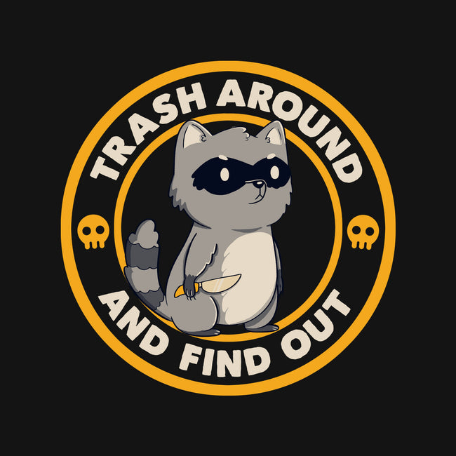 Trash Around Raccoon-None-Stretched-Canvas-tobefonseca