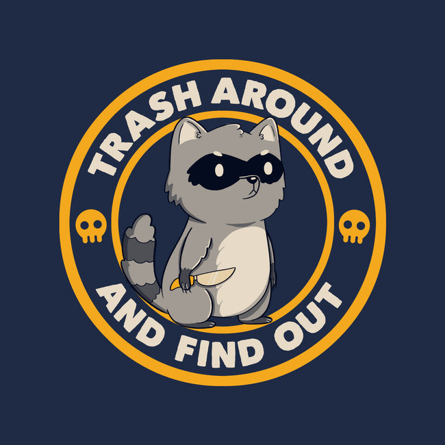 Trash Around Raccoon-Unisex-Crew Neck-Sweatshirt-tobefonseca