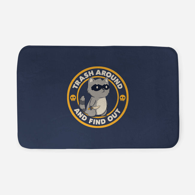 Trash Around Raccoon-None-Memory Foam-Bath Mat-tobefonseca