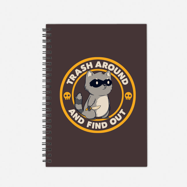 Trash Around Raccoon-None-Dot Grid-Notebook-tobefonseca