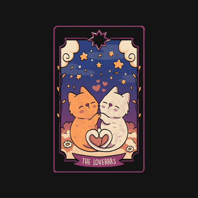 The Lovers Cat Tarot-None-Fleece-Blanket-tobefonseca