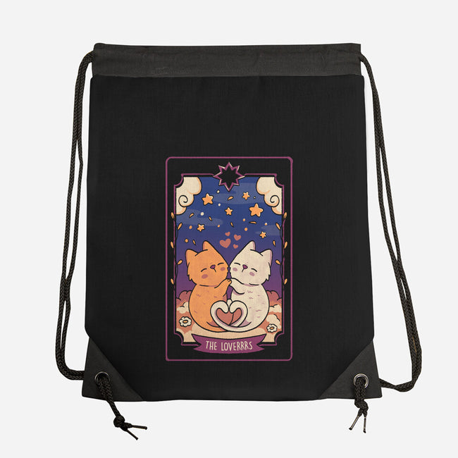 The Lovers Cat Tarot-None-Drawstring-Bag-tobefonseca