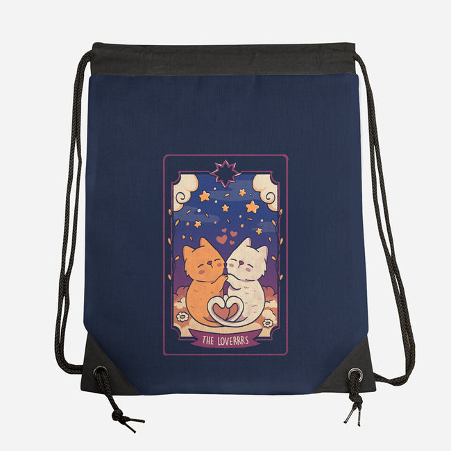 The Lovers Cat Tarot-None-Drawstring-Bag-tobefonseca