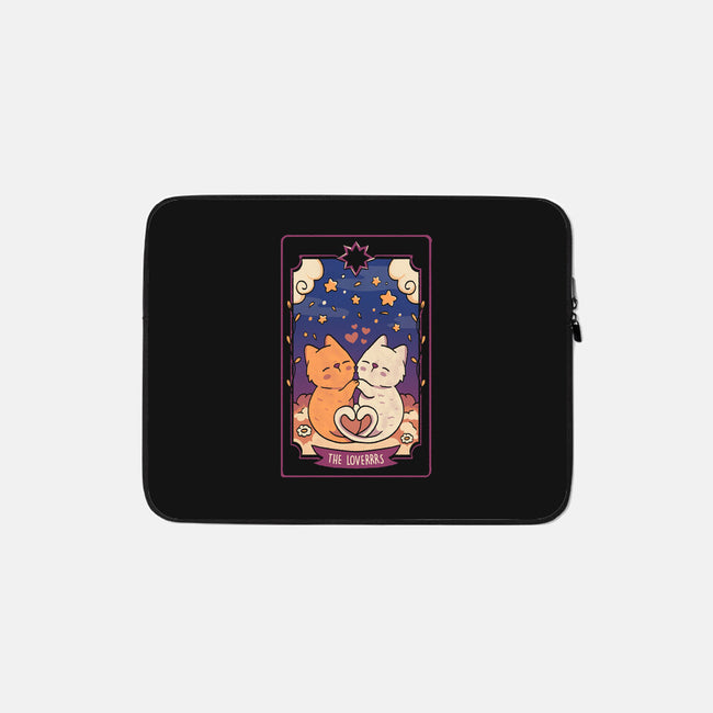 The Lovers Cat Tarot-None-Zippered-Laptop Sleeve-tobefonseca